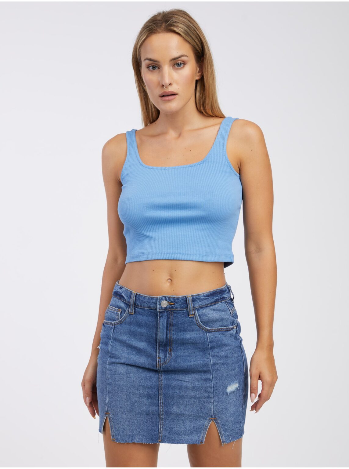 Blue Women's Basic Tank Top Pieces Nukisa - Women