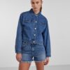 Blue Women's Denim Jacket Pieces Tessie - Women