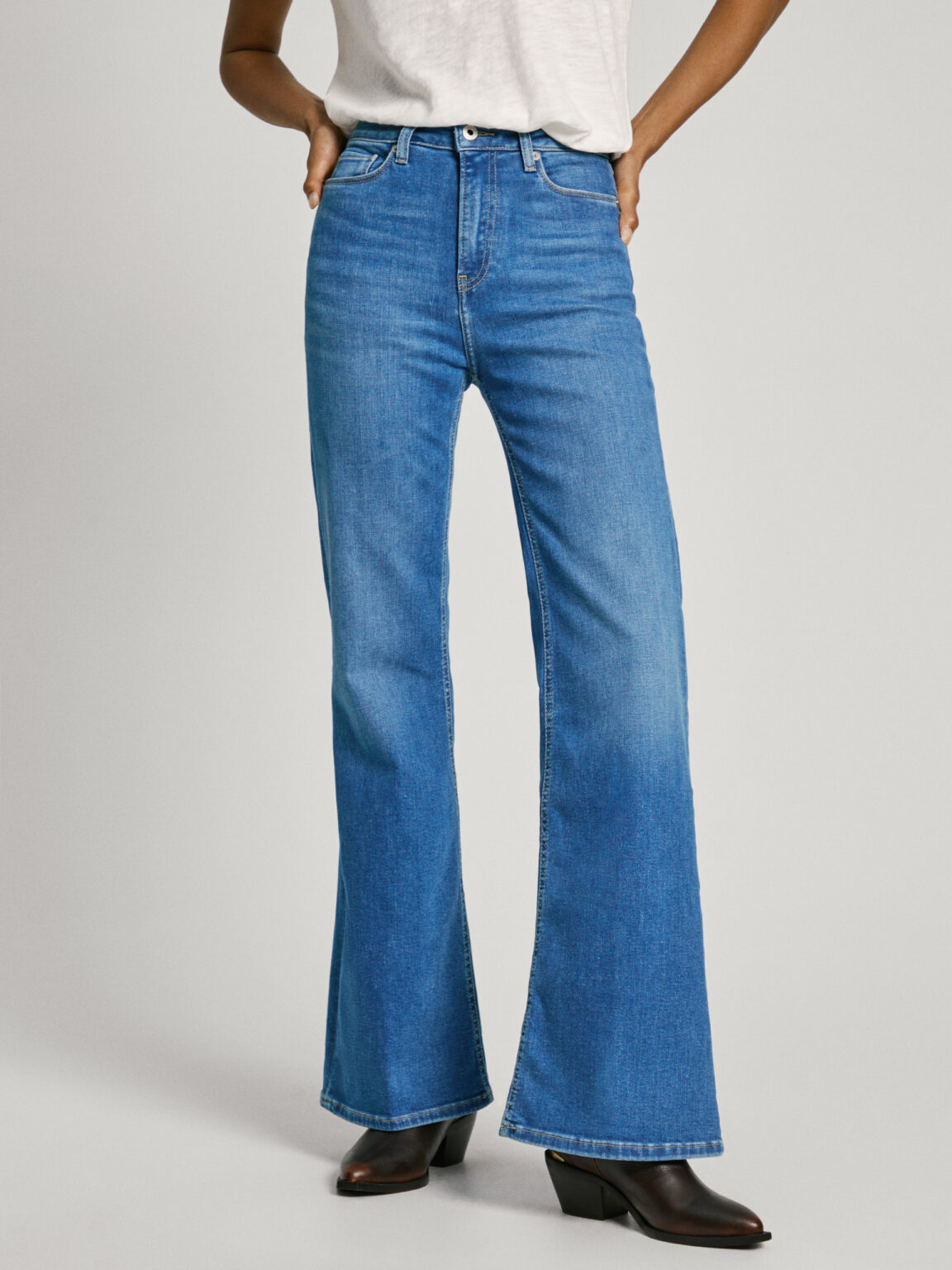Blue Women's Flared Fit Pepe Jeans