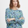 Blue Women's Floral Blouse Fransa - Ladies