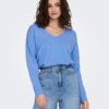 Blue Women's Lightweight Loose Sweater ONLY Rica - Ladies