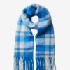 Blue Women's Plaid Scarf Pieces Julieta - Women