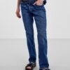Blue Women's Straight Fit Jeans Pieces Kesia - Women's