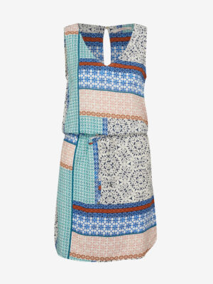 Blue and green dress CAMAIEU