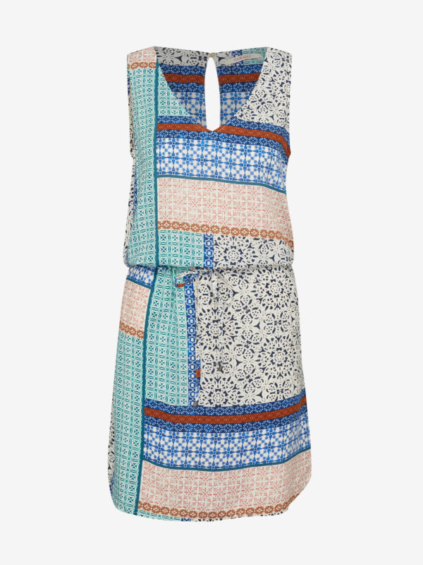 Blue and green dress CAMAIEU