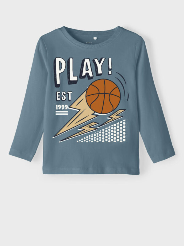 Blue boys' long sleeve t-shirt name it Vux