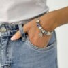 Blue cornflower bracelet