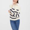 Blue-cream striped sweater VERO MODA Saba - Women