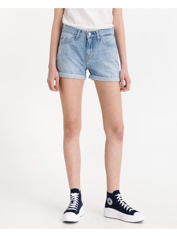 Blue denim shorts Pepe Jeans Mable - Women's