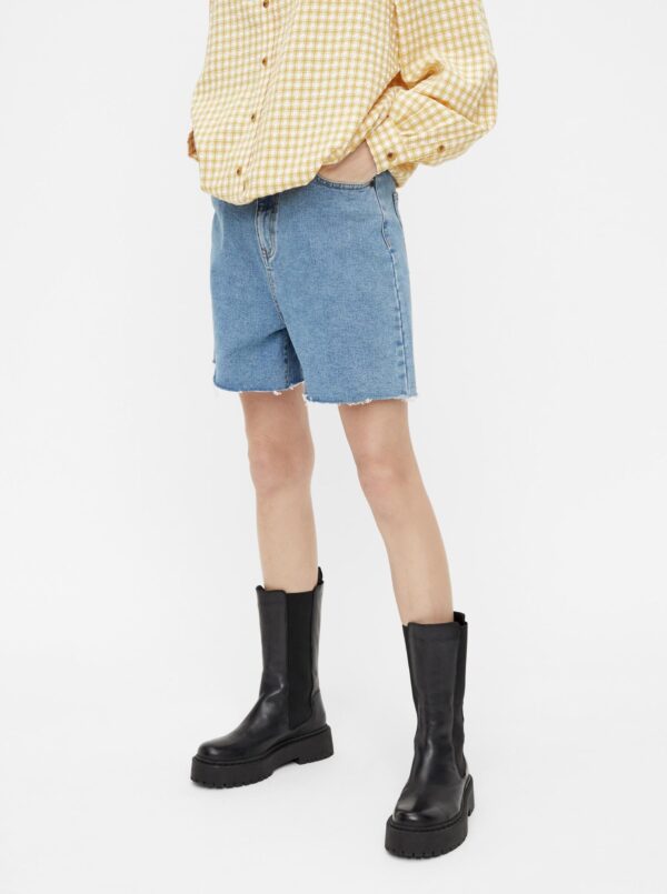 Blue denim shorts. OBJECT Penny - Women