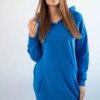 Blue dress with hood