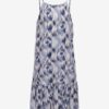 Blue girl's patterned midi dress ONLY Nova - Girls