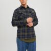 Blue-green Men's Plaid Shirt Jack & Jones Heridan - Men