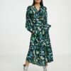 Blue-green women's shirt midi dress Fransa - Women's