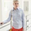 Blue lady-fit classic shirt Oxford Fruit Of The Loom