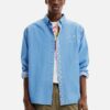 Blue men's denim shirt Desigual Gabriel - Men