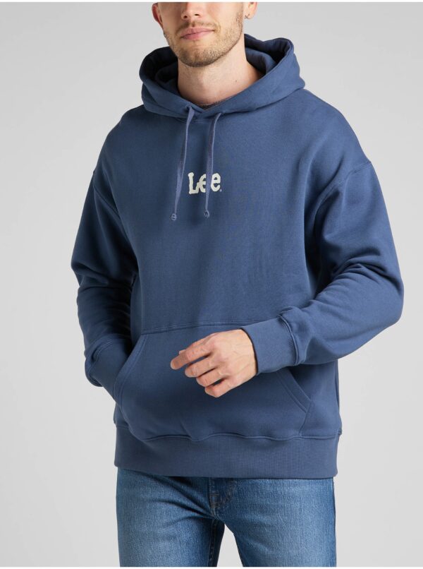 Blue men's hoodie Lee - Men