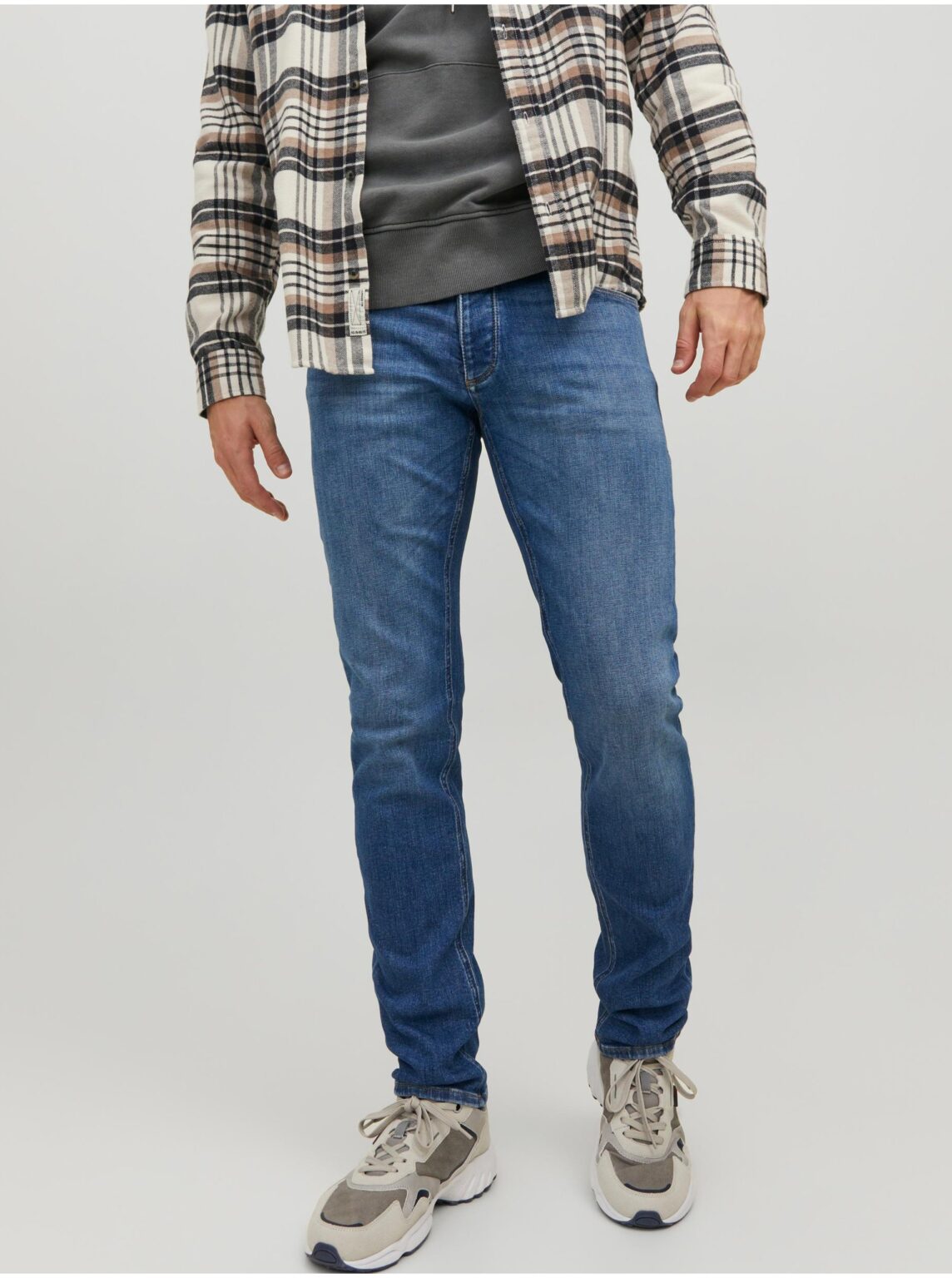 Blue men's slim fit jeans Jack & Jones Liam - Men's