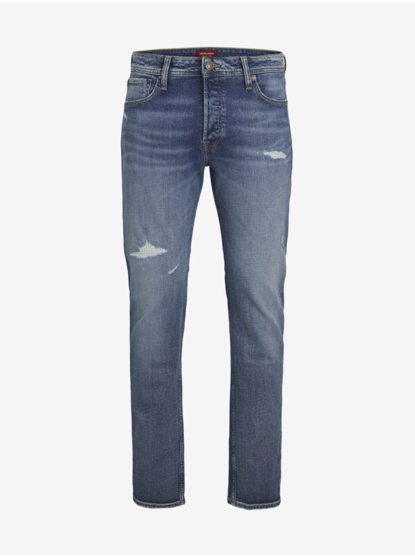 Blue men's straight fit jeans Jack & Jones Mike - Men's