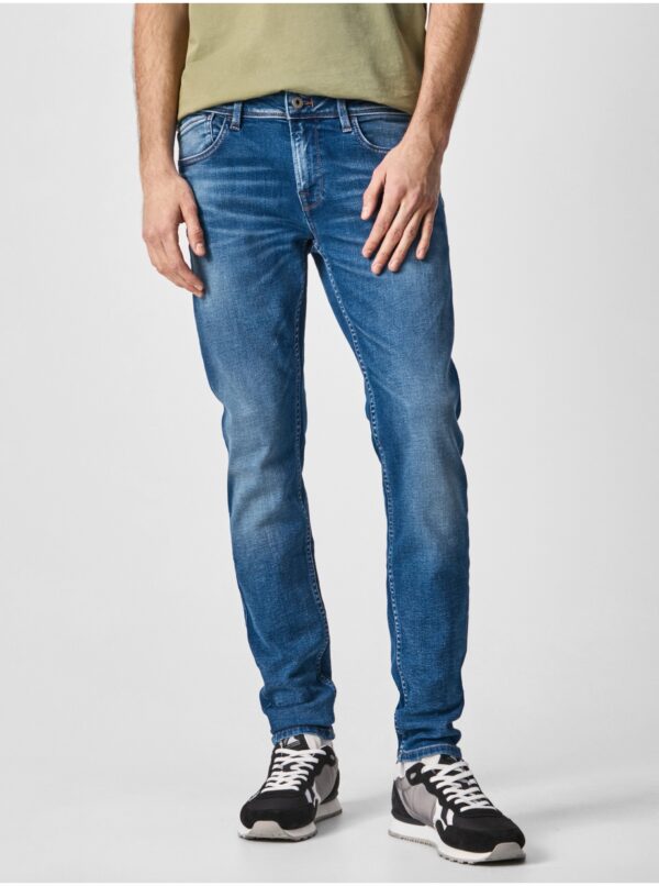 Blue men's straight fit jeans Pepe Jeans Finsbury - Men