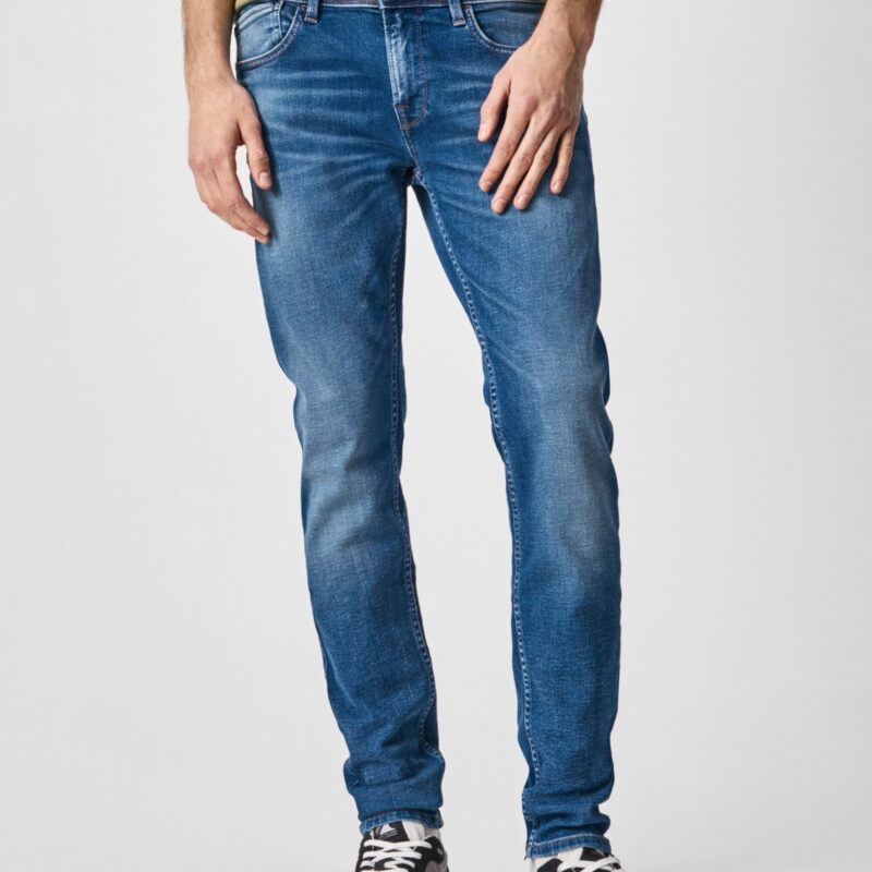 Blue men's straight fit jeans Pepe Jeans Finsbury - Men