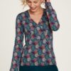 Blue patterned T-shirt Tranquillo - Women