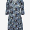 Blue patterned dress Fransa - Women
