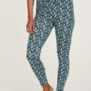Blue patterned leggings Tranquillo - Women