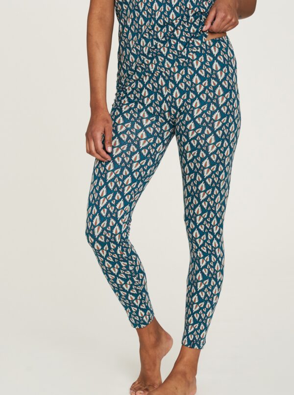 Blue patterned leggings Tranquillo - Women