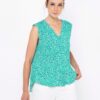 Blue patterned top CAMAIEU - Women