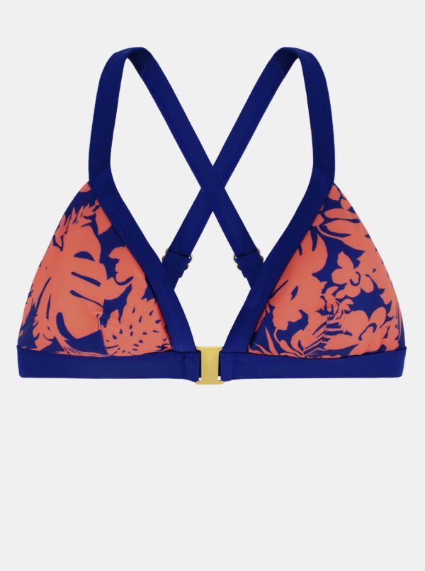 Blue-pink floral top of swimwear DORINA - Women