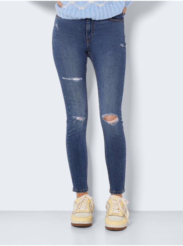 Blue skinny fit jeans with ripped effect Noisy May Buddy - Women's