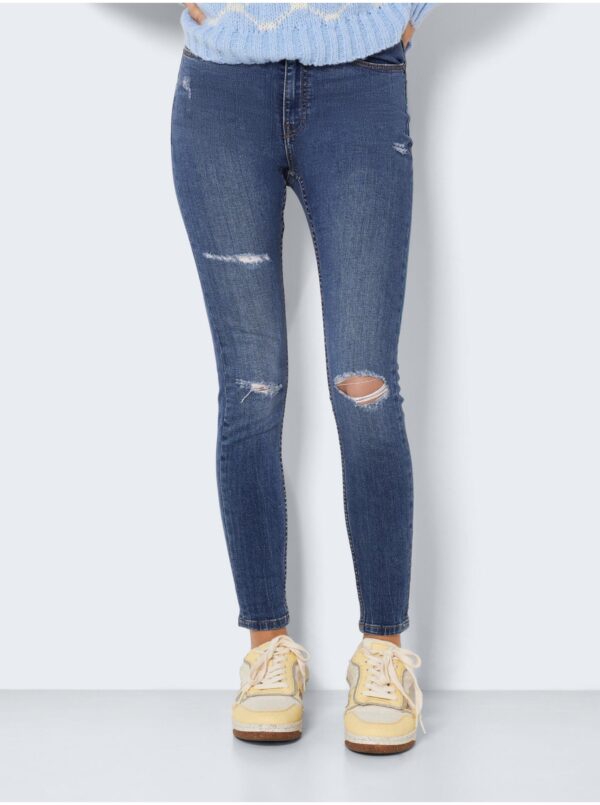 Blue skinny fit jeans with ripped effect Noisy May Buddy - Women's
