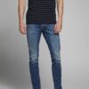 Blue slim fit jeans Jack & Jones Glenn - Men