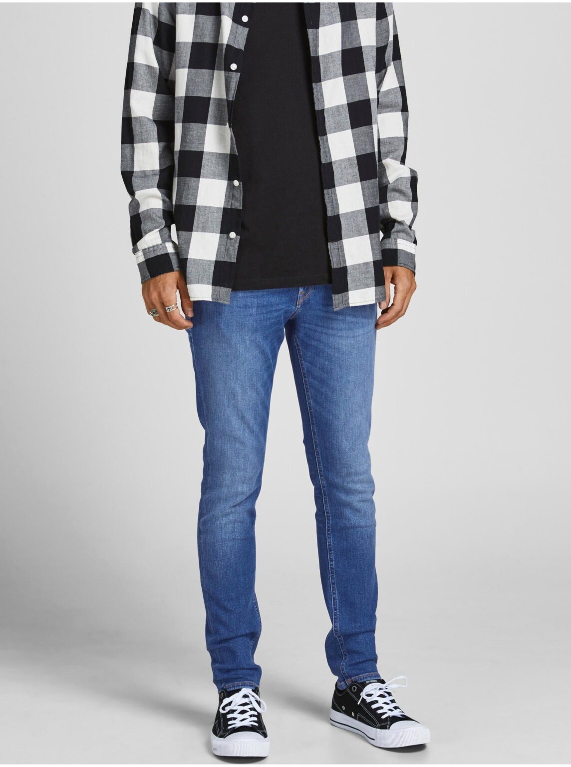 Blue slim fit jeans Jack & Jones Liam - Men's