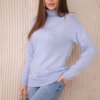 Blue turtleneck sweater