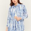 Blue-white patterned shirt TALLY WEiJL - Women's