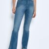 Blue women's flared jeans Noisy May Sallie - Women's