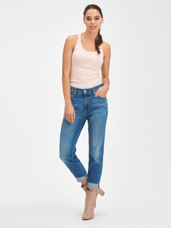 Blue women's jeans GAP Mid rise universal slim boyfriend jeans