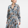 Blue women's patterned knee-length dress ORSAY - Women's