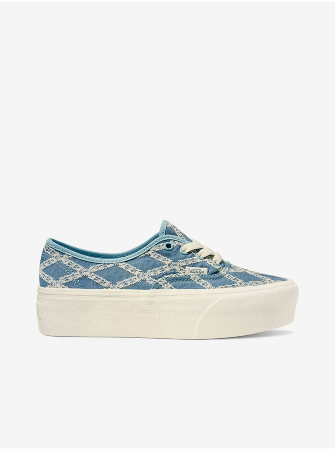Blue women's platform sneakers VANS UA Authentic Stackform - Women's