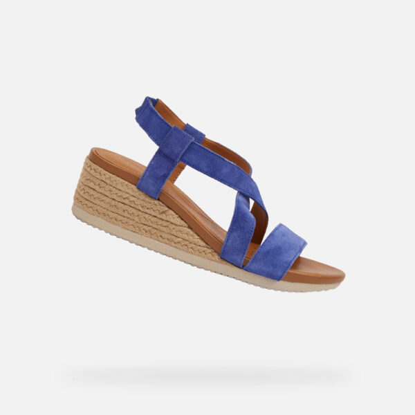 Blue women's sandals Geox Ischia Corda - Women's