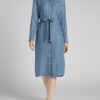 Blue women's shirt midi dress Lee Western - Women's