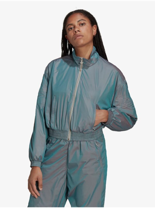 Blue women's short jacket adidas Originals - Women