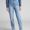 Blue women's straight fit jeans Lee Stella - Women