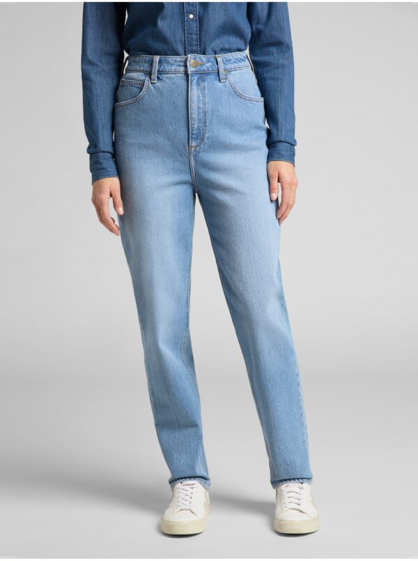 Blue women's straight fit jeans Lee Stella - Women