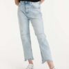 Blue women's straight fit jeans Replay Maijke - Women's