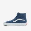 Blue women's suede ankle sneakers VANS SK8-Hi - Women's