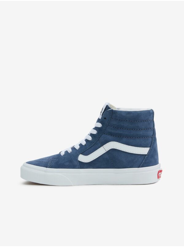 Blue women's suede ankle sneakers VANS SK8-Hi - Women's