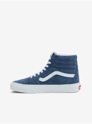 Blue women's suede ankle sneakers VANS SK8-Hi - Women's